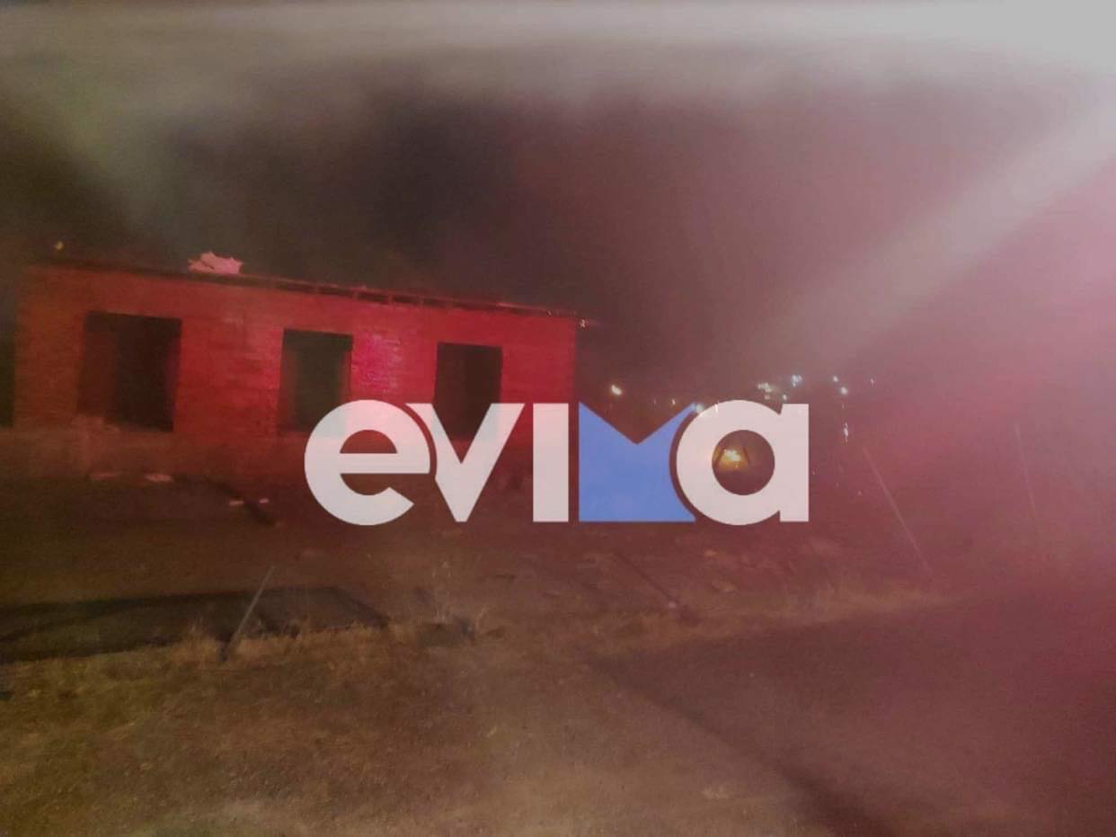 Μεγάλη φωτιά στην Εύβοια: Κάηκαν δύο σπίτια στη Χαραυγή (pics&vid)