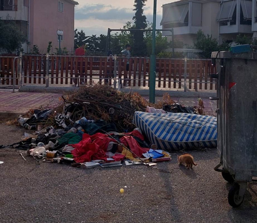 Χαλκίδα: Εικόνες εγκατάλειψης σε παιδική χαρά και καταγγελίες για τον φωτισμό