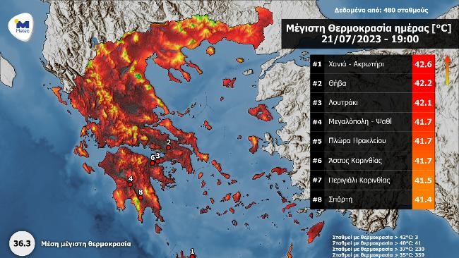 Καύσωνας: Αυτή η περιοχή ξεπέρασε τους 50 βαθμούς