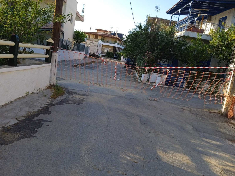 Χαλκίδα: Τα έργα εγκλώβισαν τους κατοίκους στα σπίτια τους