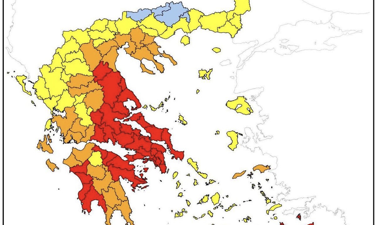 Ακραίος κίνδυνος πυρκαγιάς αύριο στην Εύβοια – Συναγερμός στην Πυροσβεστική