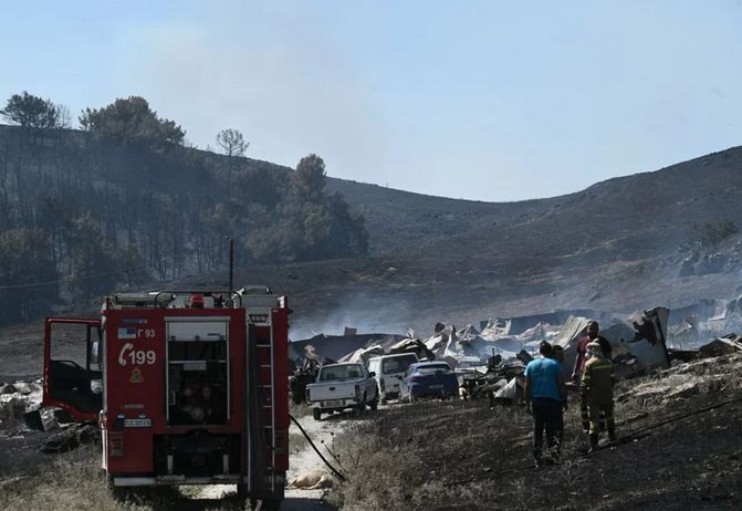 Μαγνησία: Χωρίς ενεργό μέτωπο η φωτιά – Στάχτη έγιναν 50.000 στρέμματα