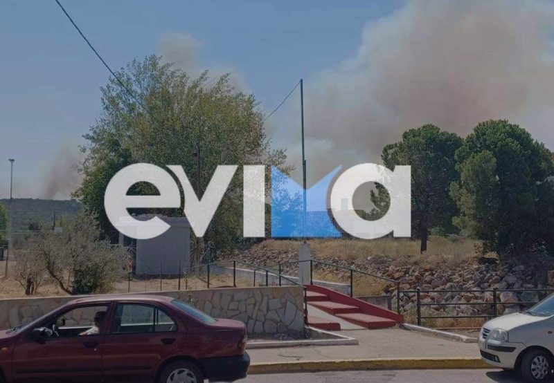 Εύβοια: Μήνυμα του 112 εξαιτίας της μεγάλης φωτιάς στα Ψαχνά- «Παραμείνετε σε ετοιμότητα»