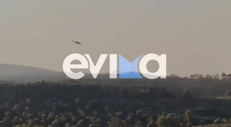 Φωτιά στην Εύβοια: Συνεχίζεται η μάχη στα Ψαχνά – Εικόνες και βίντεο