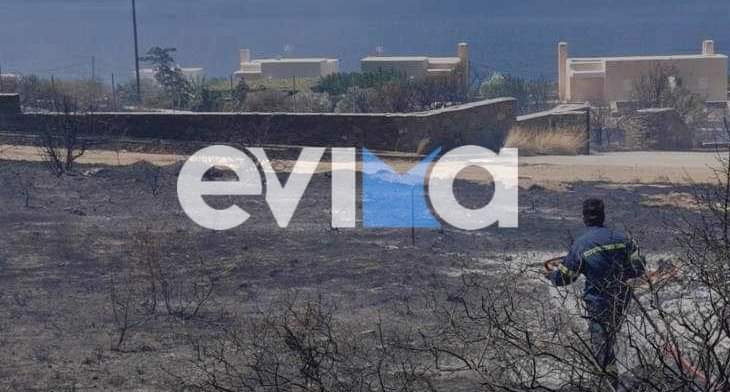Εύβοια: Υπό έλεγχο η φωτιά που ξέσπασε μέσα σε εξοχικά στην Κάρυστο