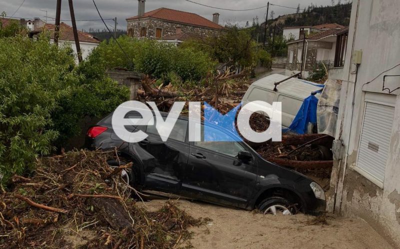 Βόρεια Εύβοια: Αυτοψία στις πληγείσες από την κακοκαιρία περιοχές έκανε ο Νίκος Ταχιάο