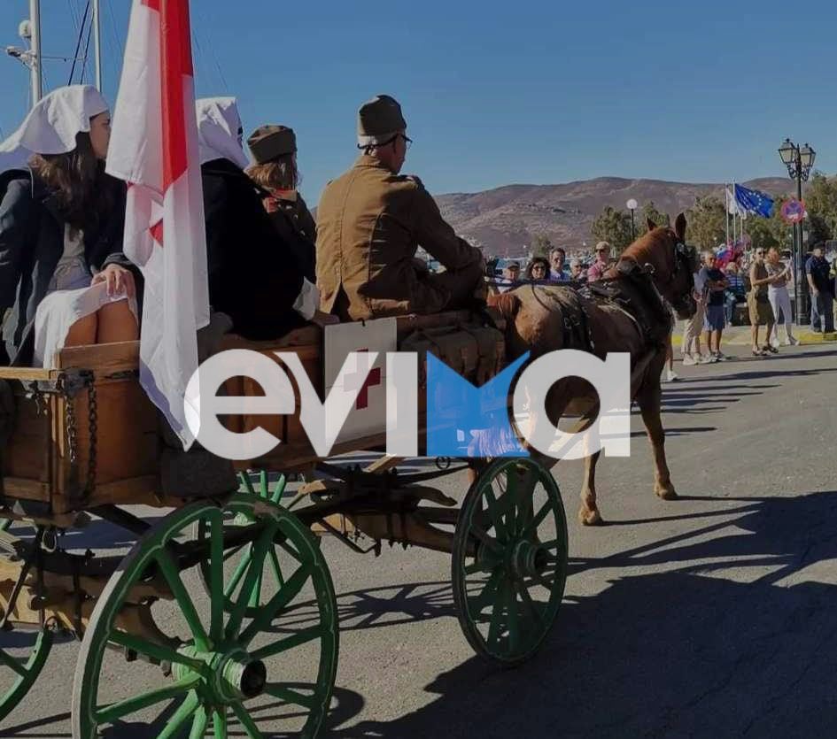 28η Οκτωβρίου: Υπερθέαμα η παρέλαση από τα άλογα στην Κάρυστο (pics)