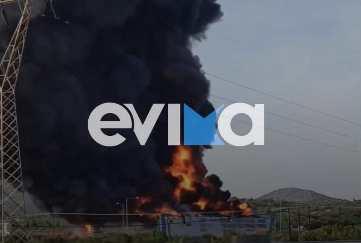 Φωτιά σε εργοστάσιο στην Εύβοια: Συγκλονιστική μαρτυρία στο evima- «Ακούμε συνέχεια εκρήξεις»