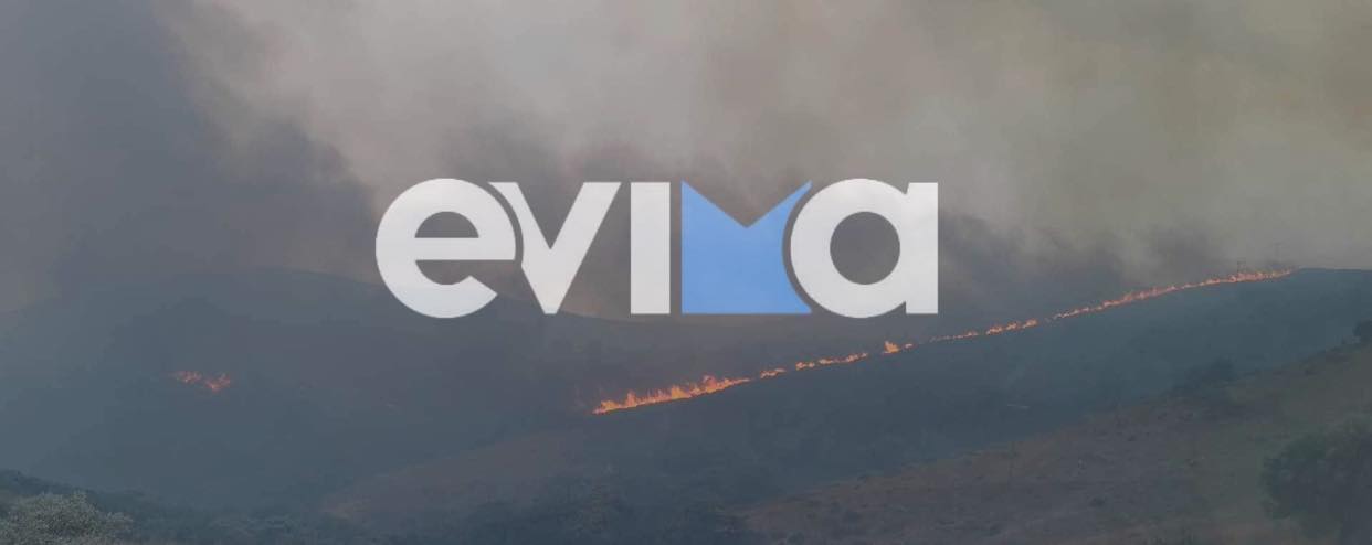 Ανεξέλεγκτη η φωτιά στην Κάρυστο: Εκκενώθηκαν χωριά, πνέουν άνεμοι 9 μποφόρ (vid)
