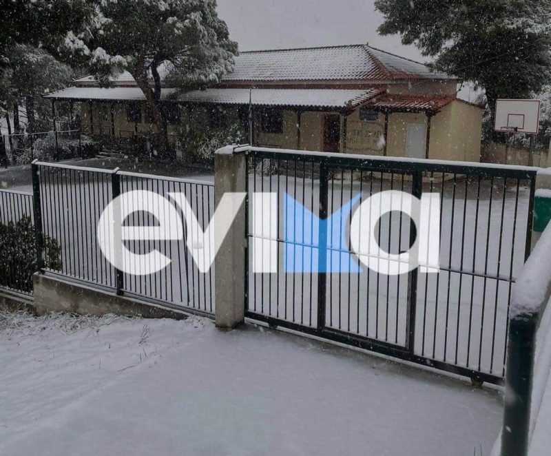 Χιόνια στην Εύβοια: Οριστικό! Κλειστά τα σχολεία για τρεις μέρες – Οι περιοχές