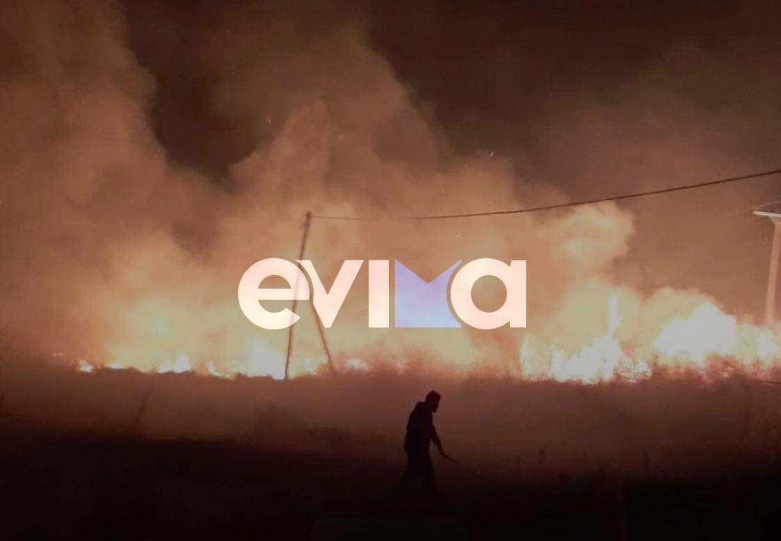 Μεγάλη φωτιά στην Εύβοια: Νύχτα εφιάλτης στο Μεγάλο Λιβάδι- Νέες εικόνες και βίντεο