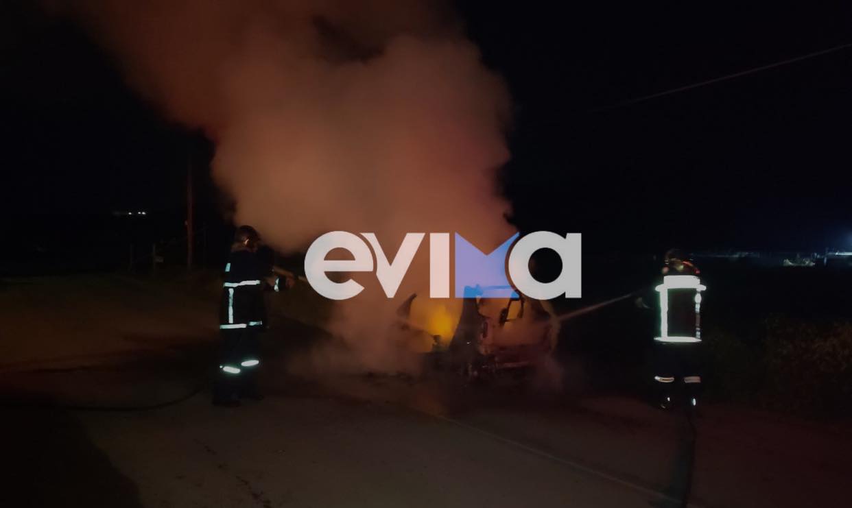 Νέα φωτιά σε αυτοκίνητο στην Εύβοια – Οι πρώτες εικόνες
