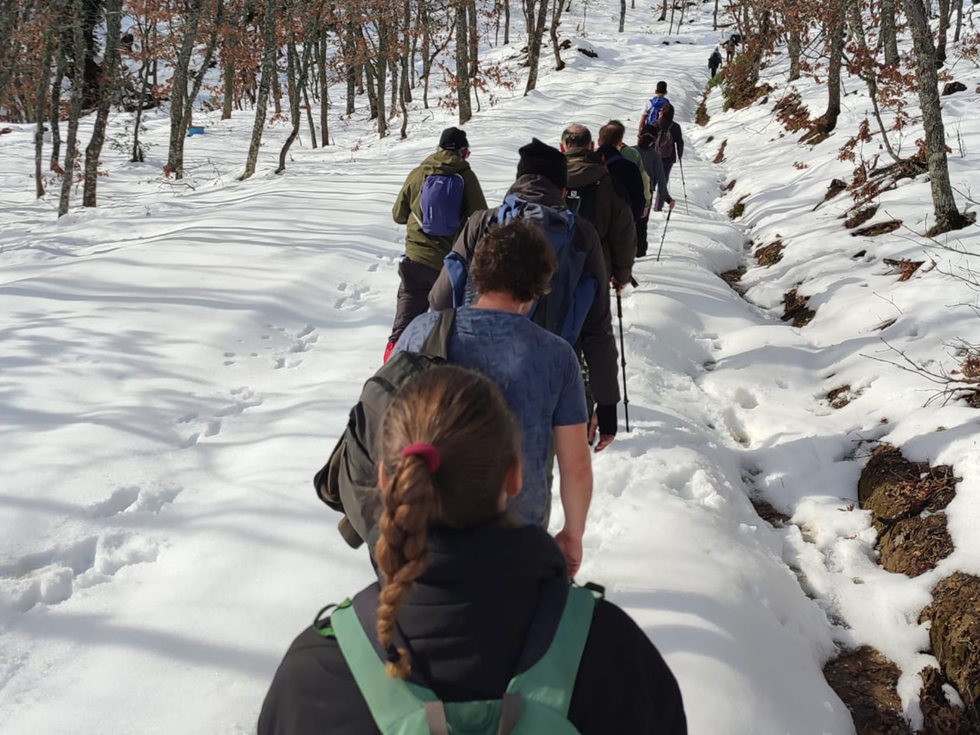Εύβοια: Η εντυπωσιακή διαδρομή 14 χιλιομέτρων μέσα στο χιόνι