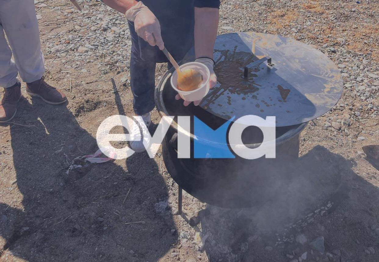 Εύβοια: Κούλουμα με φασολάδα στo κύμα – Πήραν φωτιά τα καζάνια (εικόνες&βίντεο)