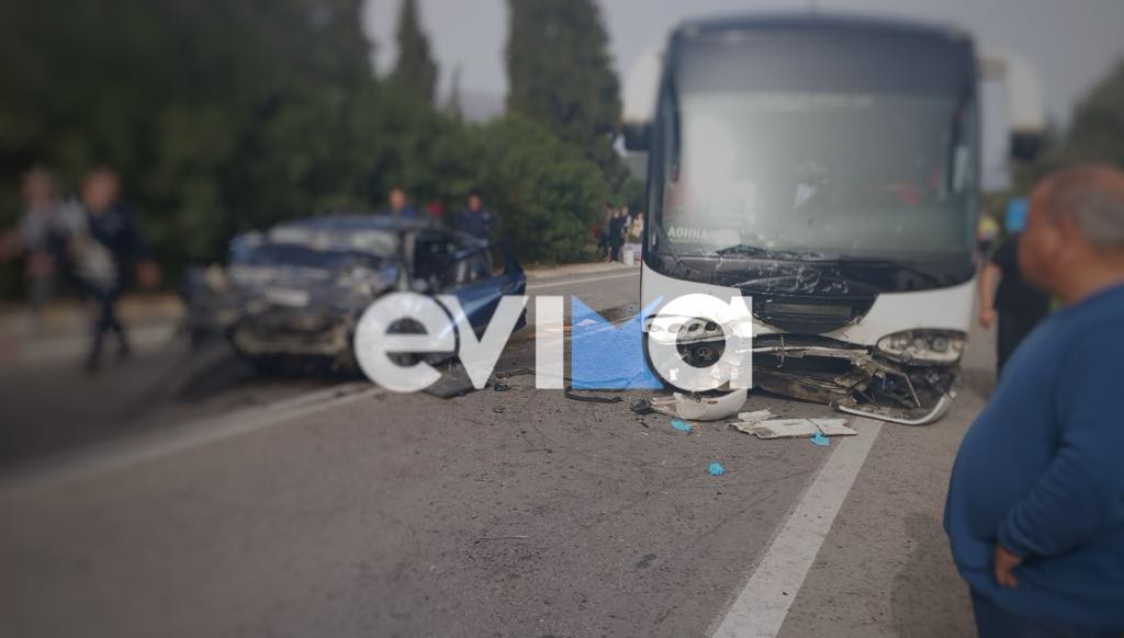 Σοβαρό τροχαίο στην Εύβοια: Νεκρός ο οδηγός του ΙΧ που συγκρούστηκε με λεωφορείο