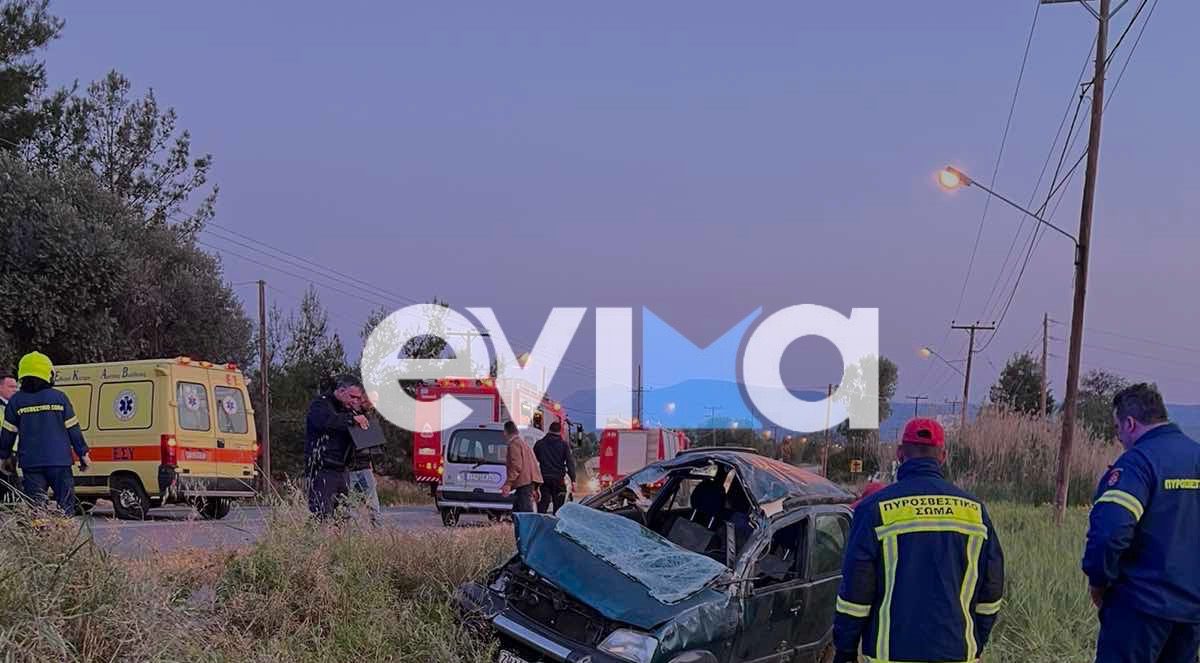 Νέο τροχαίο στην Εύβοια: Τζιπ τούμπαρε και βρέθηκε σε χωράφι – Δύο τραυματίες
