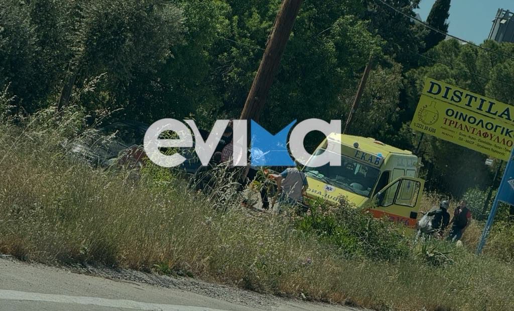 Σοβαρό τροχαίο στην Εύβοια: Tούμπαρε αυτοκίνητο σε κεντρικό δρόμο