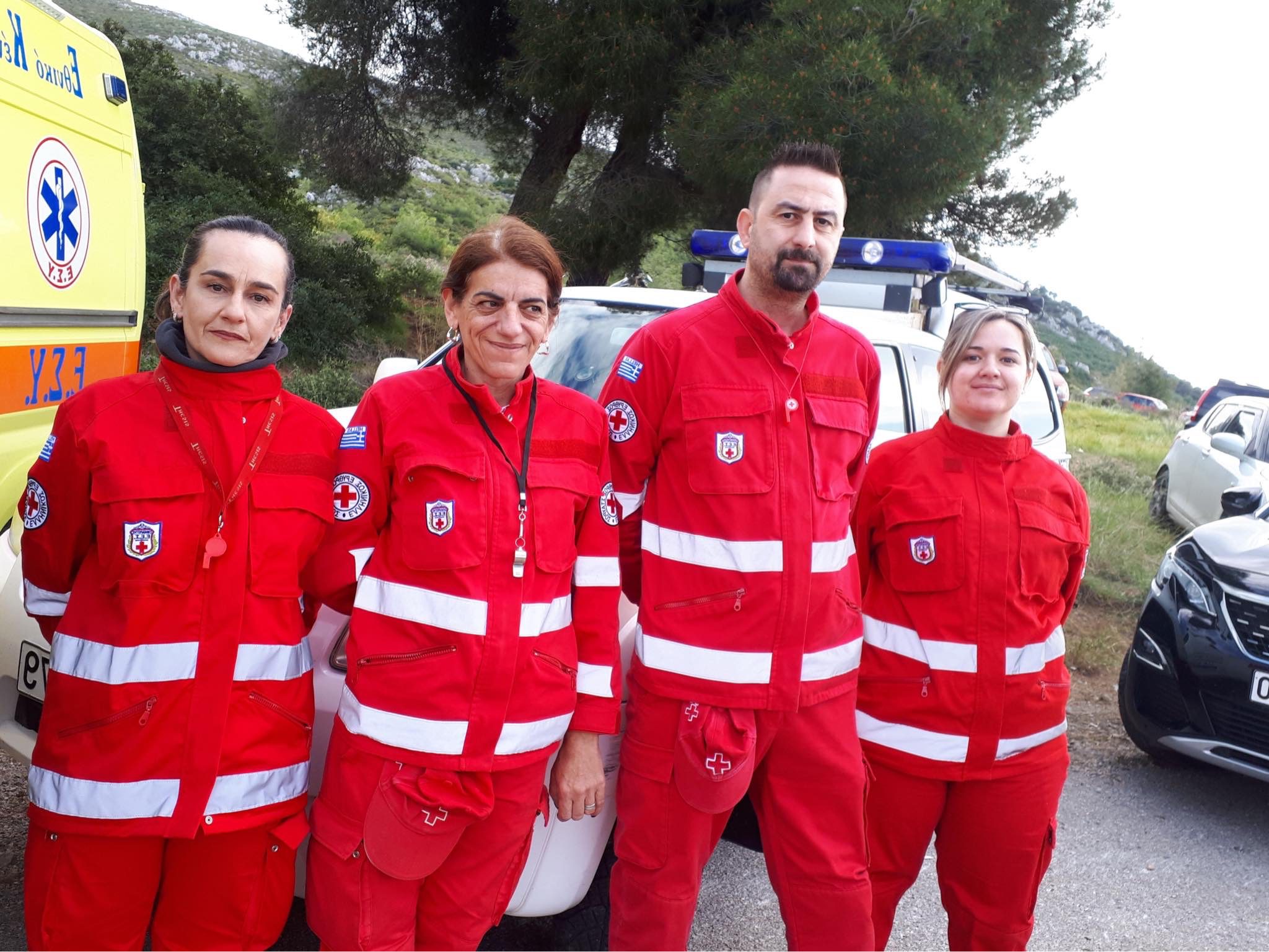 Στην πρώτη γραμμή οι εθελοντές του Ερυθρού Σταυρού Χαλκίδας – Κάλυψαν την ανάβαση Ριτσώνας