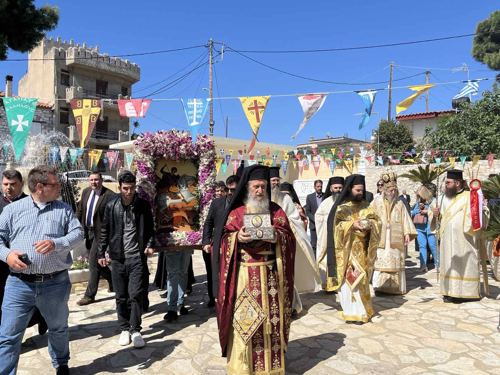 Εύβοια: Λαμπρός εορτασμός του Αγίου Γεωργίου στο Αλιβέρι