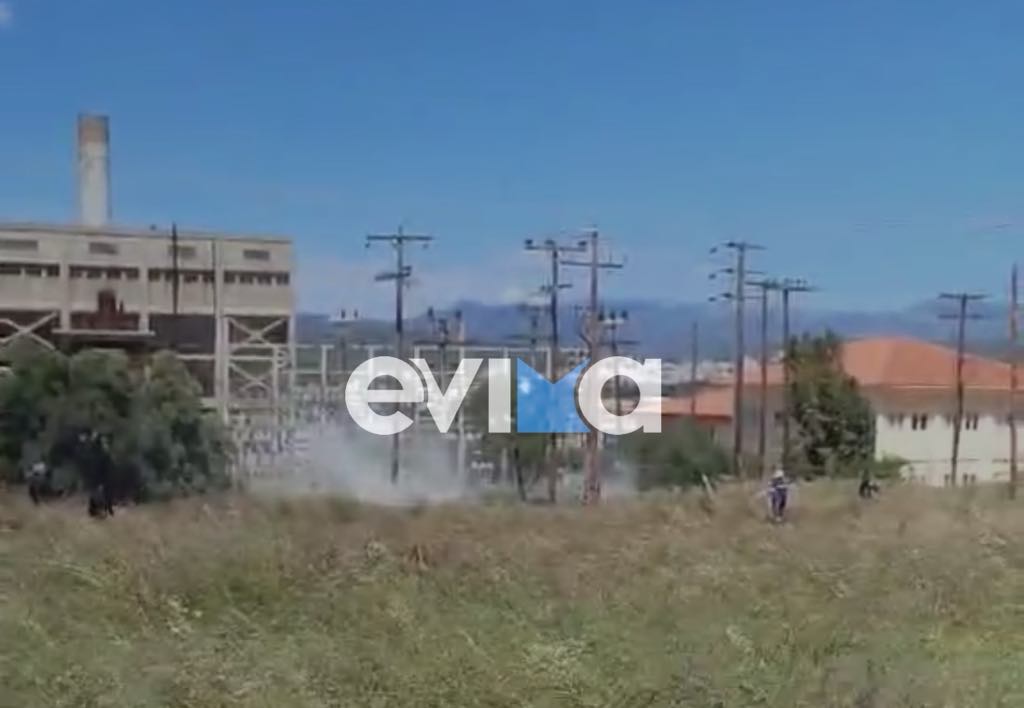 Φωτιά στο εργοστάσιο της ΔΕΗ στον Κάραβο Αλιβερίου Φωτιά στο εργοστάσιο της ΔΕΗ στον Κάραβο Αλιβερίου