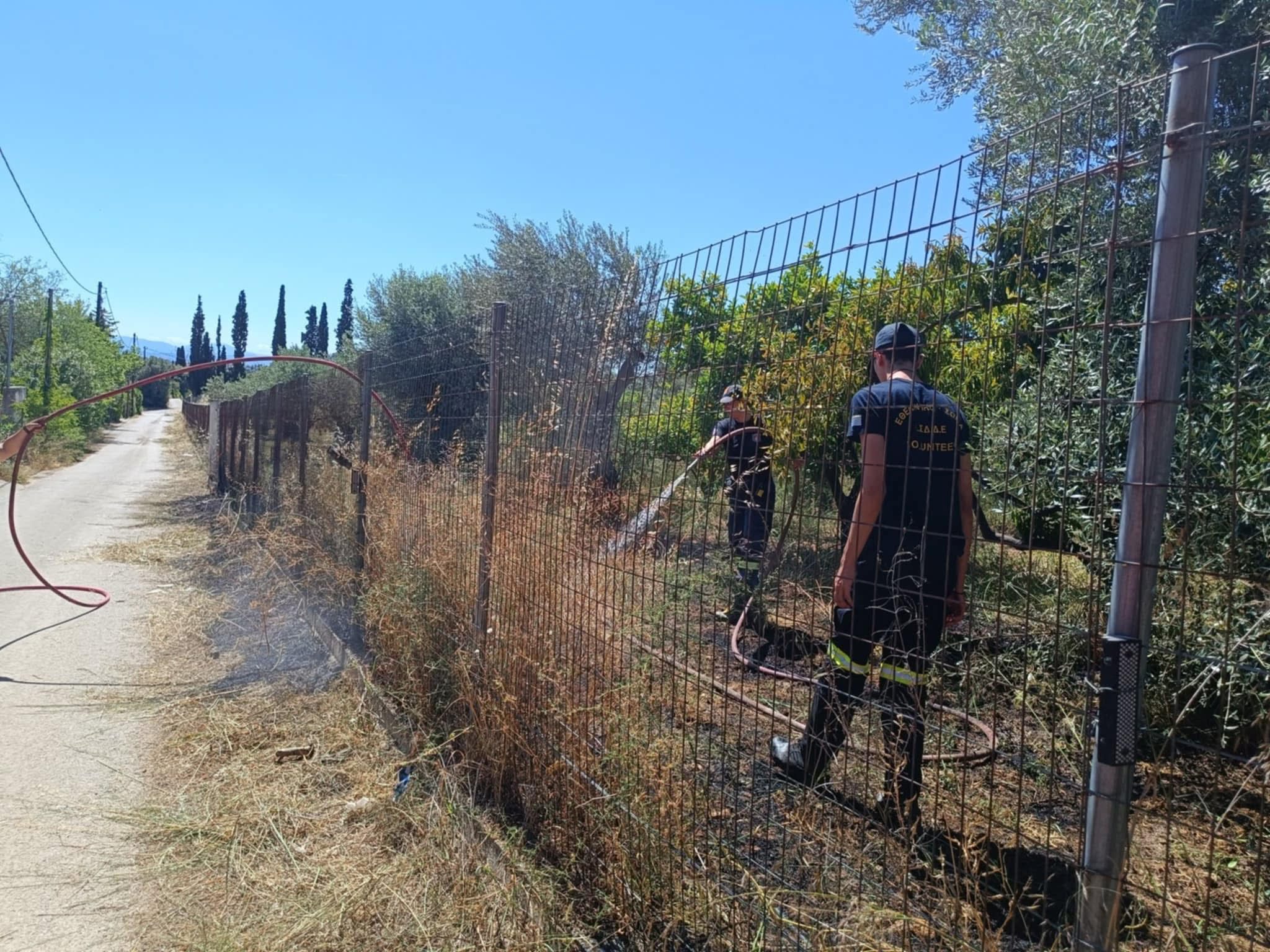 Φωτιά σε ξερά χόρτα στην Ερέτρια Ευβοίας Φωτιά σε ξερά χόρτα στην Ερέτρια Ευβοίας