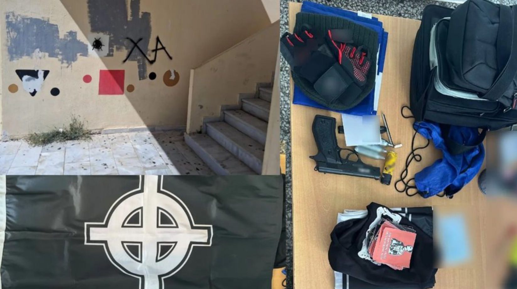 Συνελήφθησαν τρεις νεαροί για βανδαλισμούς σε σχολείο – Έγραφαν σε τοίχους συνθήματα της Χρυσής Αυγής Συνελήφθησαν τρεις νεαροί για βανδαλισμούς σε σχολείο – Έγραφαν σε τοίχους συνθήματα της Χρυσής Αυγής