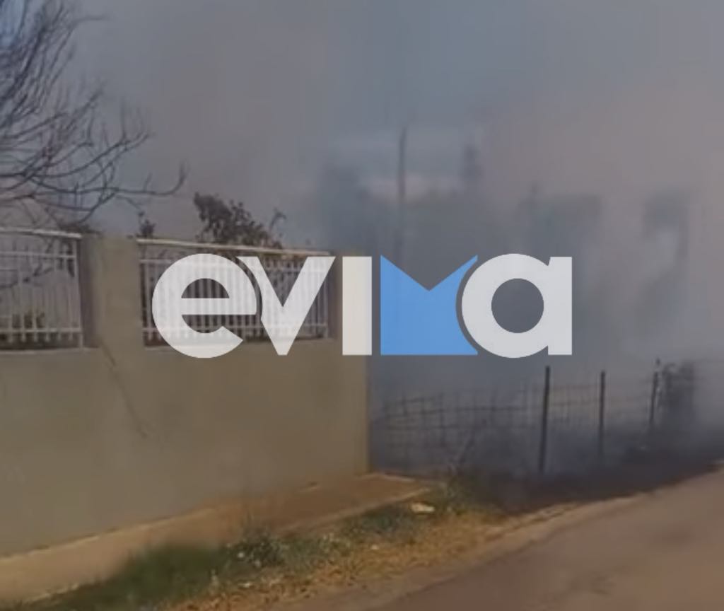 Νέα φωτιά τώρα στην Εύβοια κοντά σε σπίτια Νέα φωτιά τώρα στην Εύβοια κοντά σε σπίτια