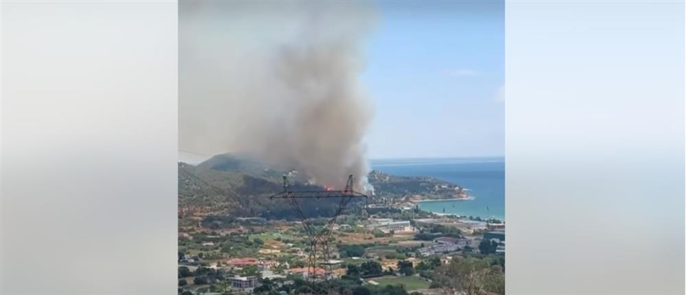 Καβάλα: Φωτιά σε δασική έκταση – Ήχησε μήνυμα από το 112 Καβάλα: Φωτιά σε δασική έκταση – Ήχησε μήνυμα από το 112