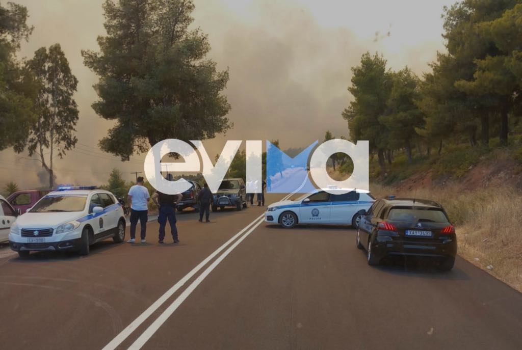Μεγάλη φωτιά στην Εύβοια: Αυτός ο δρόμος έκλεισε τώρα