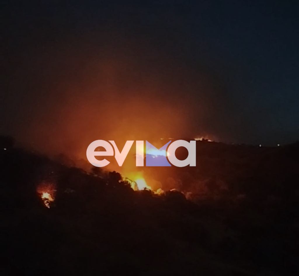 Νύχτα κόλασης με τη φωτιά στην Εύβοια: Μια ανάσα από τα χωριά οι φλόγες Νύχτα κόλασης με τη φωτιά στην Εύβοια: Μια ανάσα από τα χωριά οι φλόγες