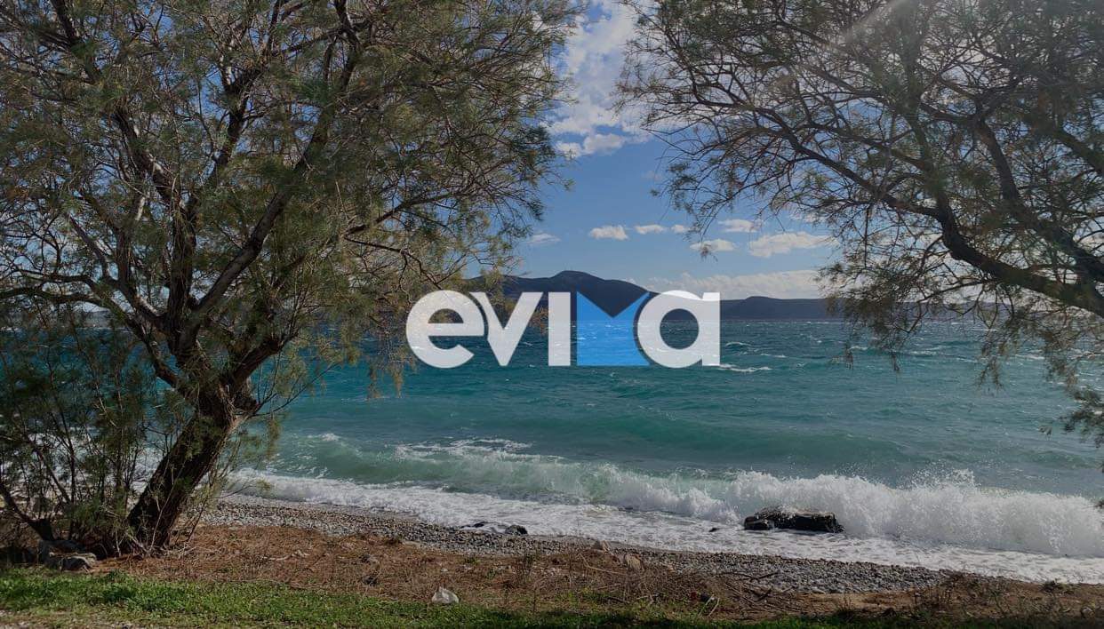 «Τρελός» αέρας στην Εύβοια: Ξεπέρασε τα 100 χλμ/ω – Βίντεο