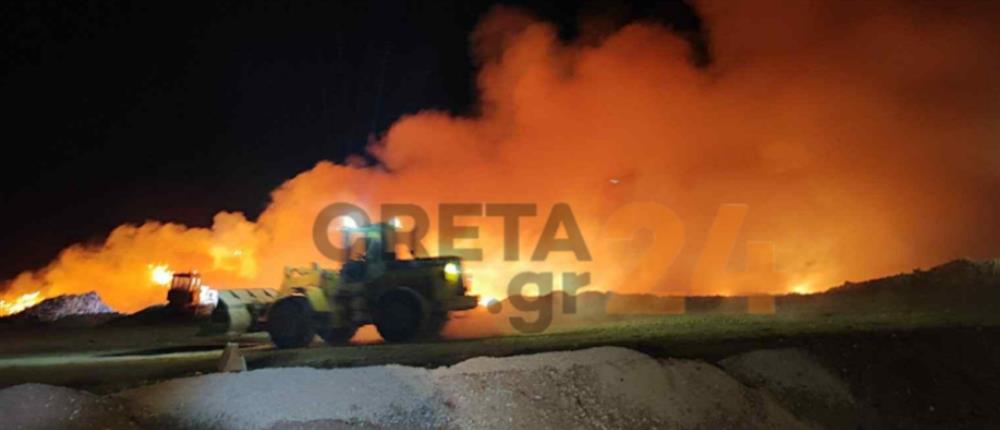 Φωτιά σε εργοστάσιο ανακύκλωσης στα Χανιά Φωτιά σε εργοστάσιο ανακύκλωσης στα Χανιά