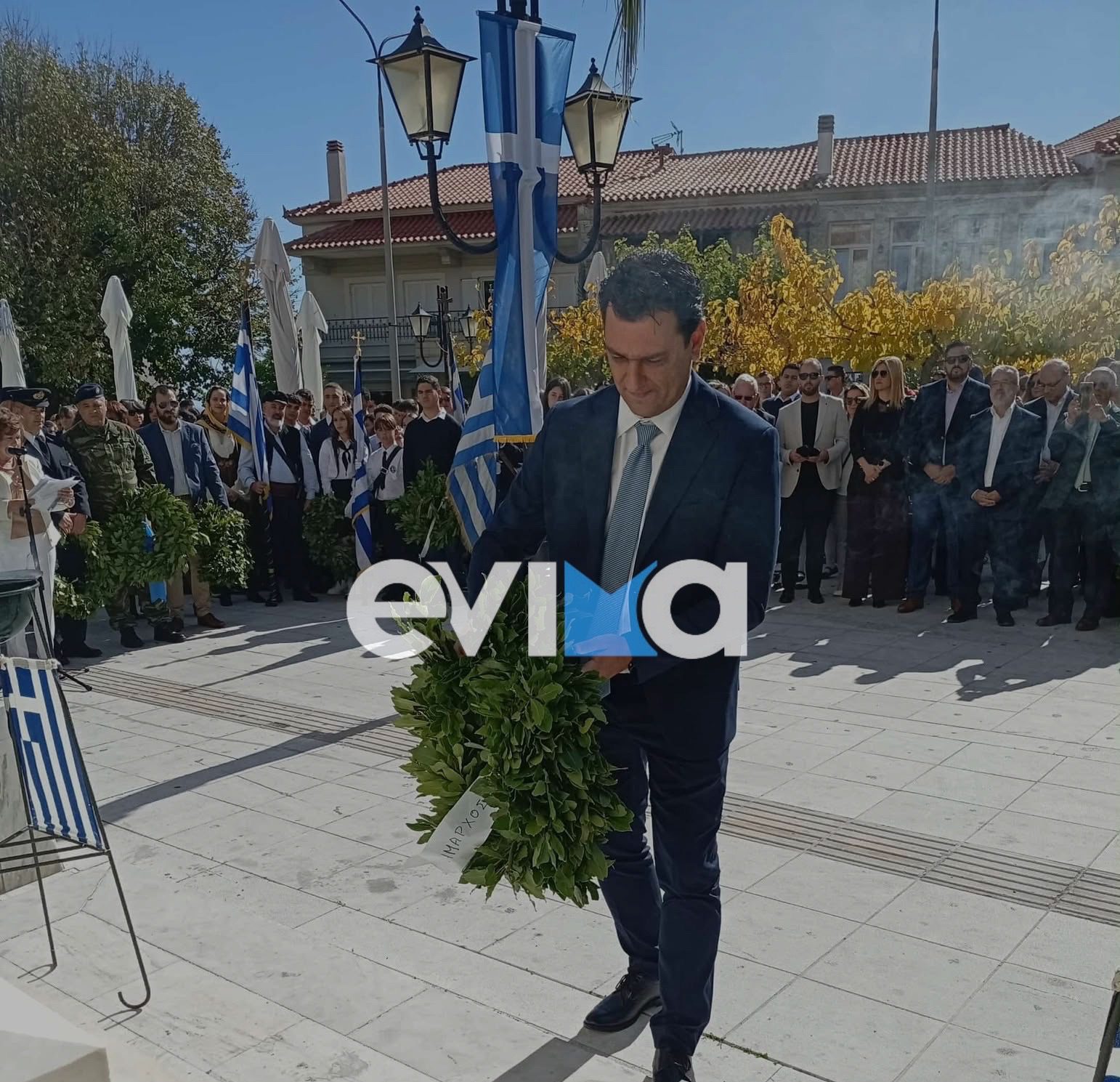 Εύβοια: Θερμή υποδοχή επιφύλαξαν οι Κουμιώτες στο δήμαρχο Νίκο Μπαράκο