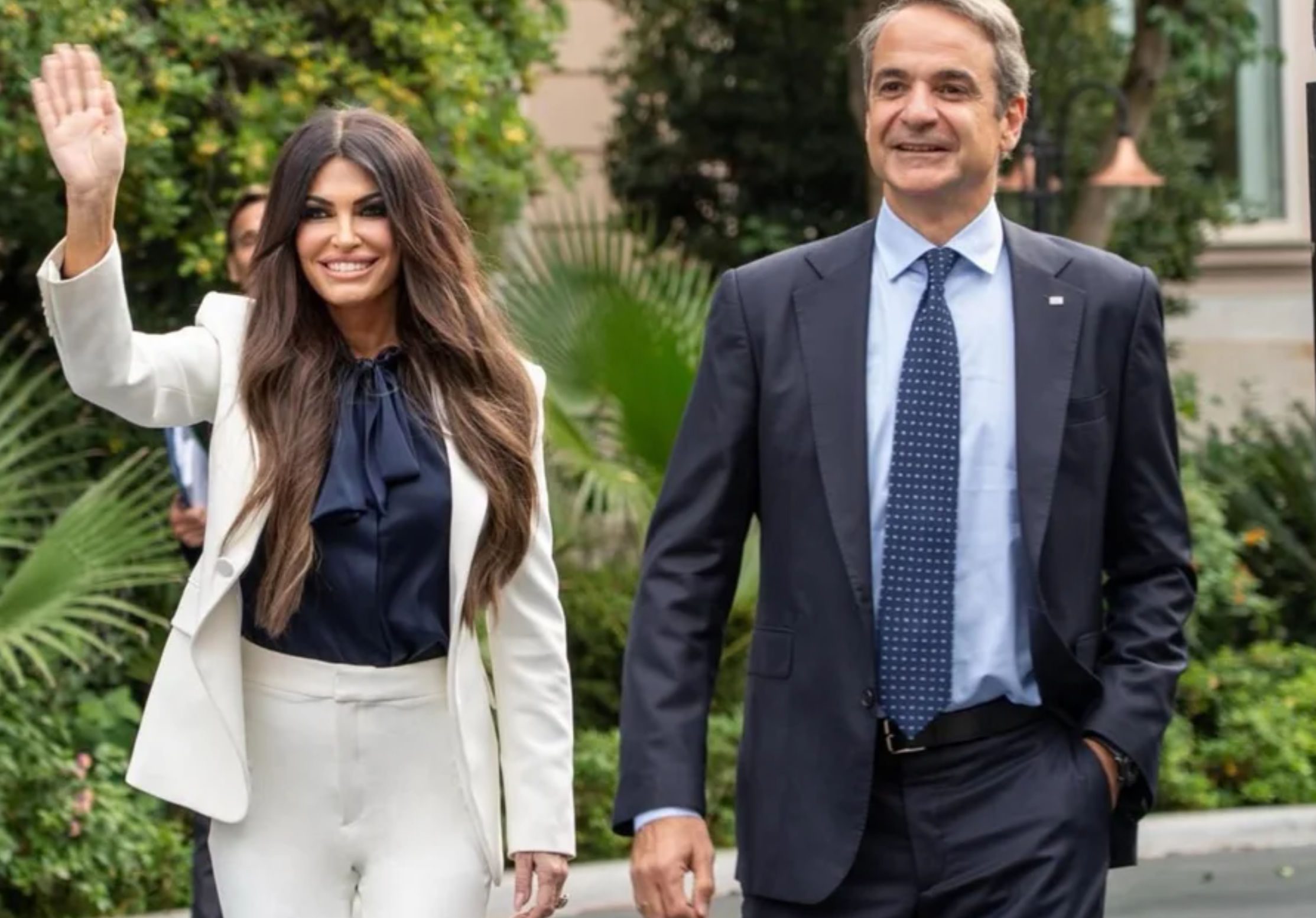 Ενθουσιασμένη η Κίμπερλι Γκίλφοϊλ: Φανταστική η συνάντηση με τον Μητσοτάκη