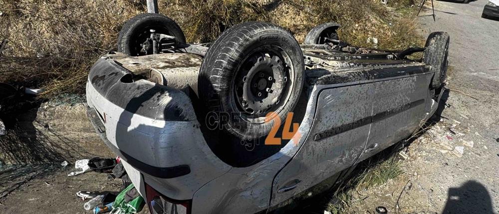 Τροχαίο στον δρόμο προς ΠΑΓΝΗ: Τούμπαρε και διαλύθηκε το αυτοκίνητο 23χρονου