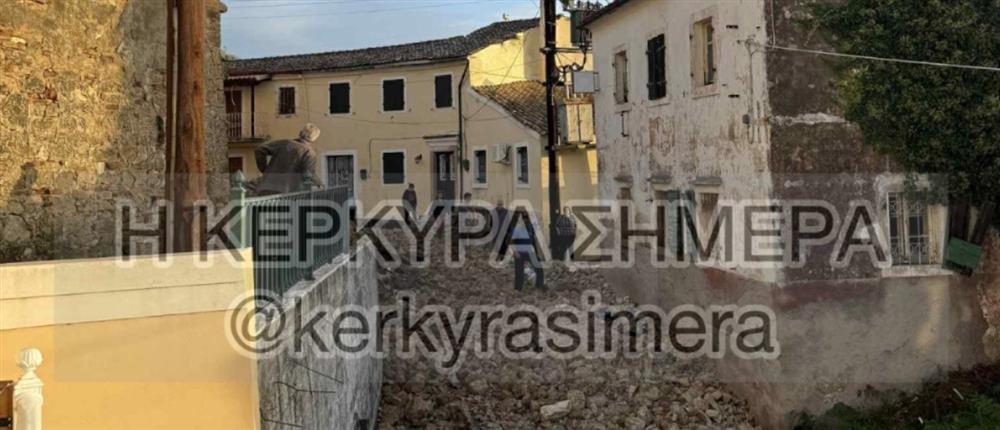 Σε κατάσταση έκτακτης ανάγκης η Κέρκυρα από την κακοκαιρία