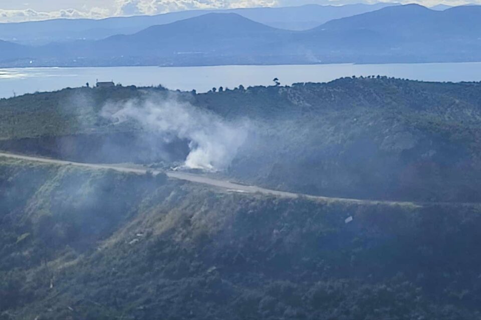 Φωτιά στην Εύβοια: Ασυνείδητοι καίνε σκουπίδια κοντά σε δασική έκταση