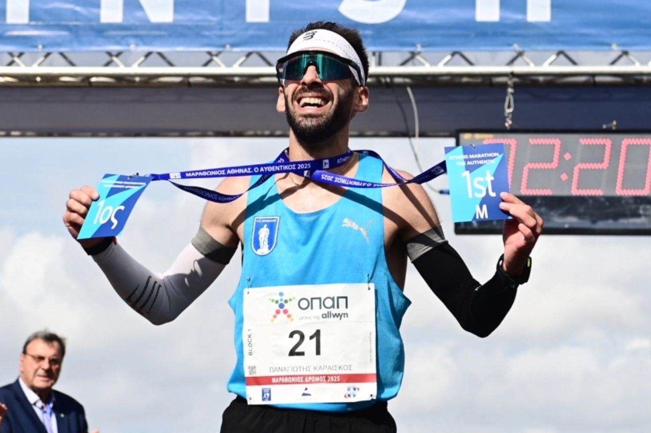 42ος Αυθεντικός Μαραθώνιος: Για δεύτερη φορά νικητής ο Παναγιώτης Καραΐσκος