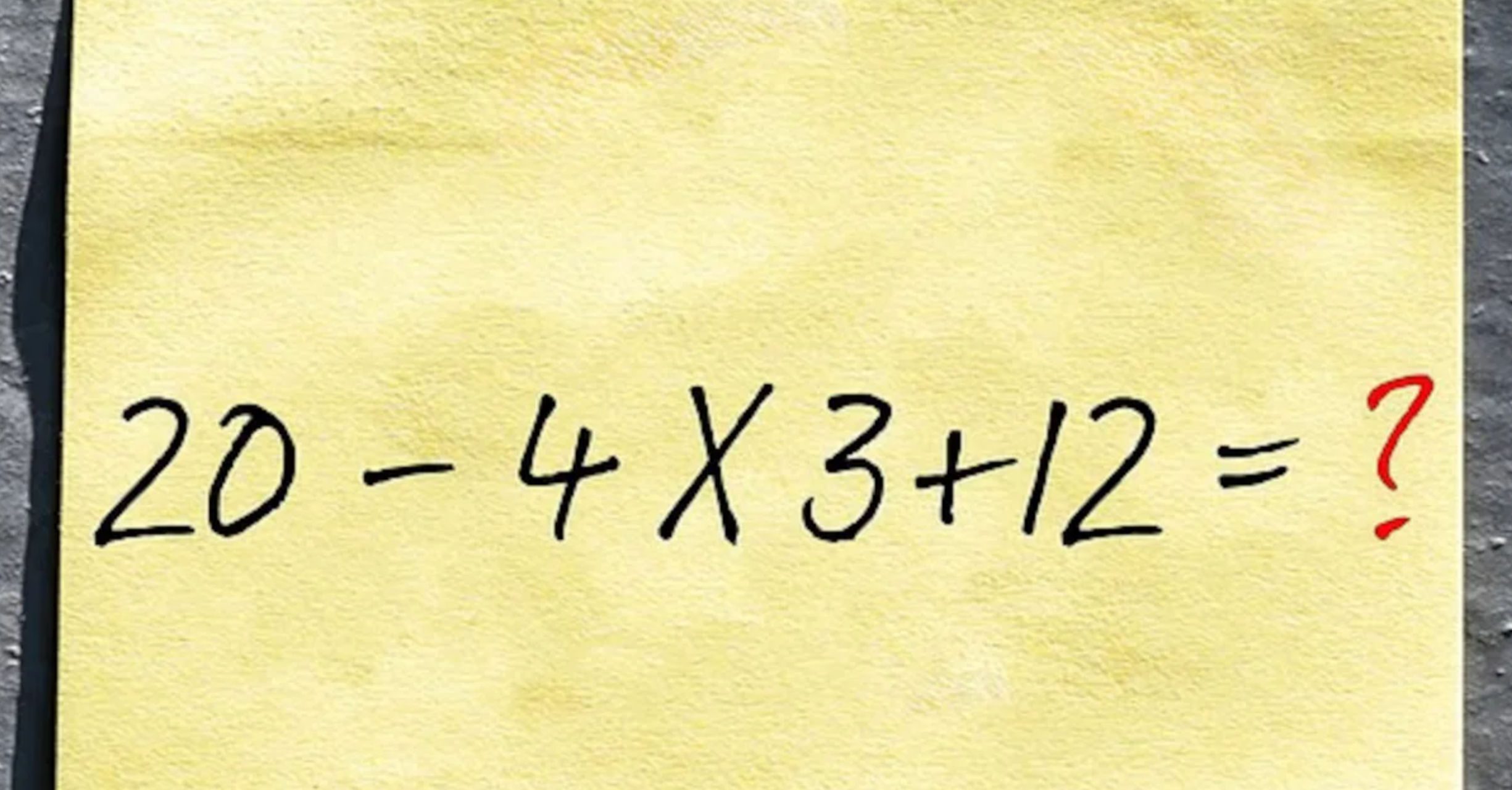 Μπορείς να λύσεις αυτό το εύκολο μαθηματικό πρόβλημα που δίχασε τα social media;