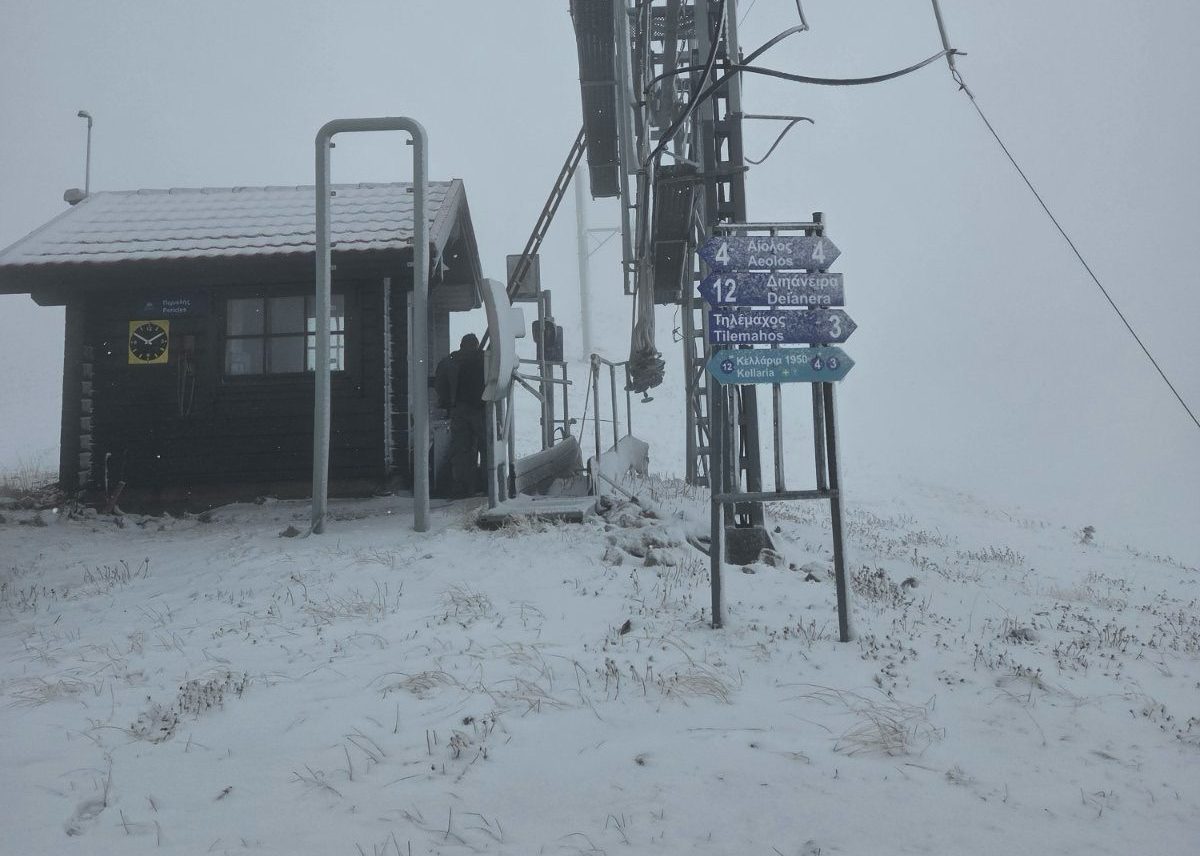 Κακοκαιρία Adel: Χιόνισε στον Παρνασσό – Μαγικές εικόνες