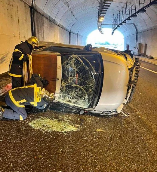 Τροχαίο ατύχημα για την Πηγή Δεβετζή στην Εγνατία οδό