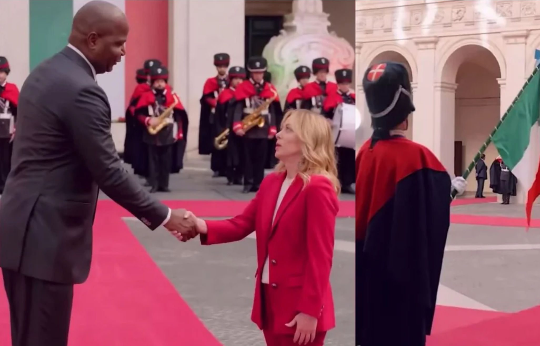 Η επική αντίδραση της Μελόνι όταν συνάντησε τον δίμετρο πρόεδρο της Μοζαμβίκης (video)