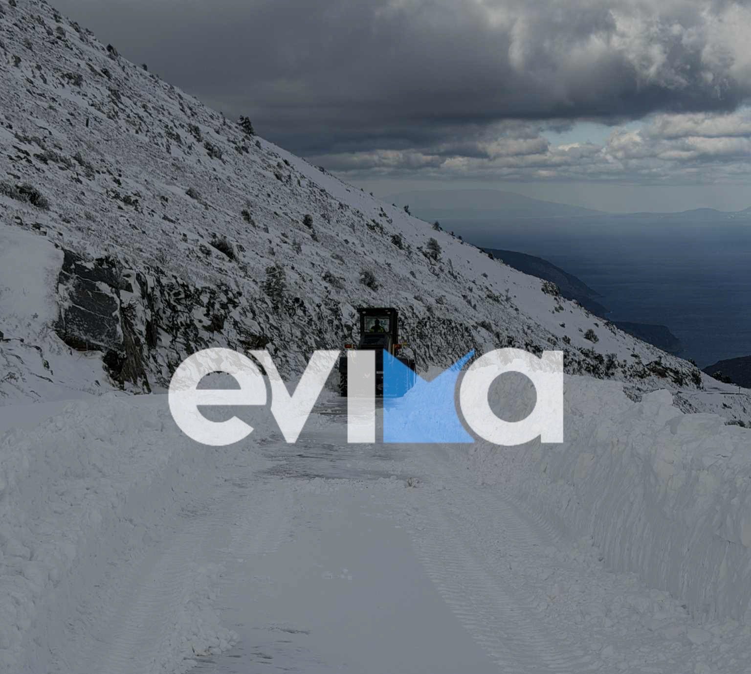 Χιόνια στην Εύβοια: 40 πόντους το χιόνι σε αυτά τα χωριά- Πού θα χιονίσει σήμερα