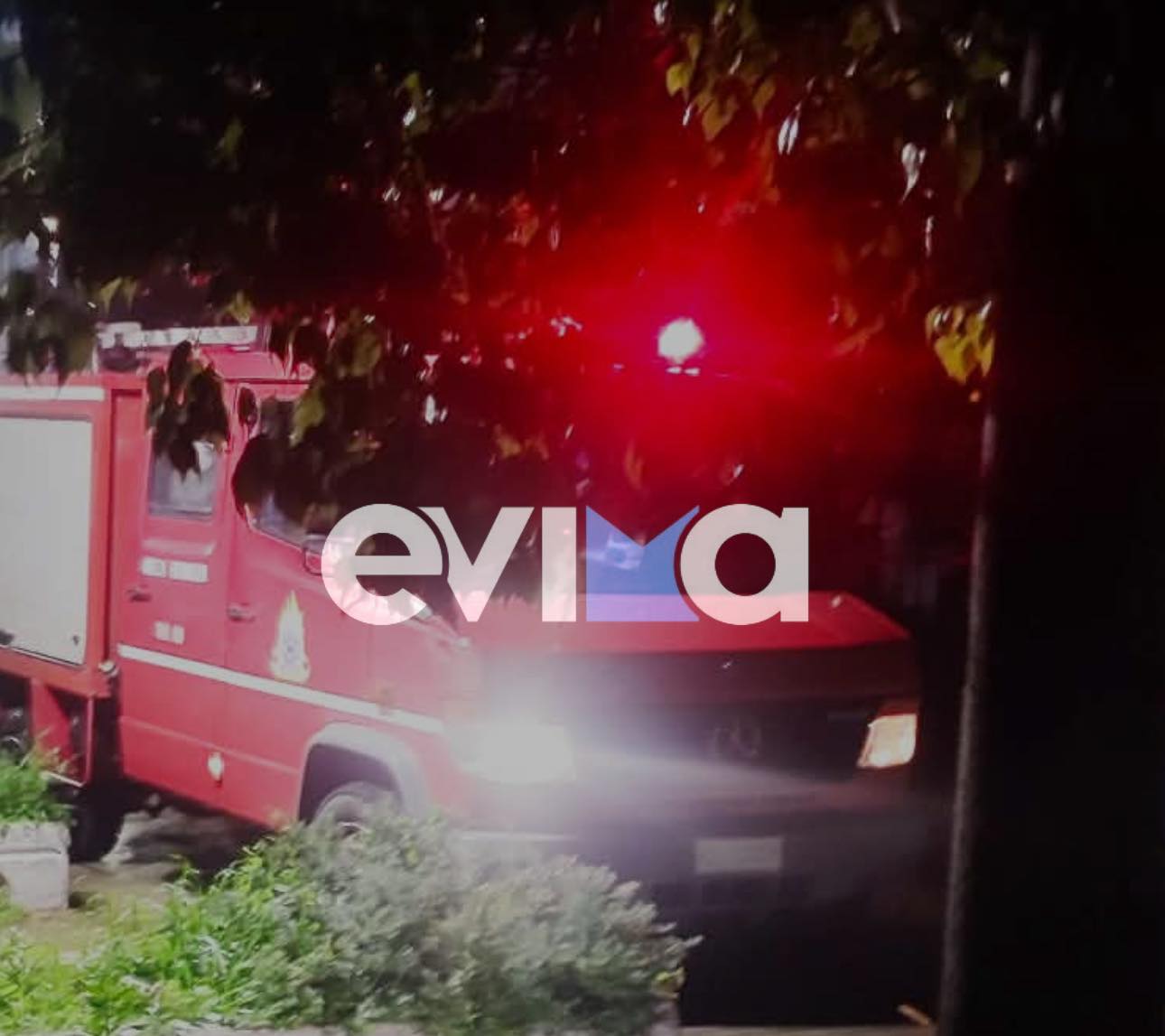 Φωτιά τώρα σε κάδο απορριμμάτων στην Εύβοια