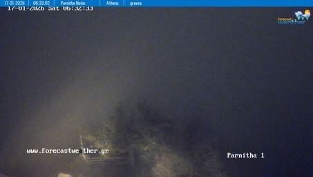 Ξεκίνησε να χιονίζει στην Πάρνηθα (vid)