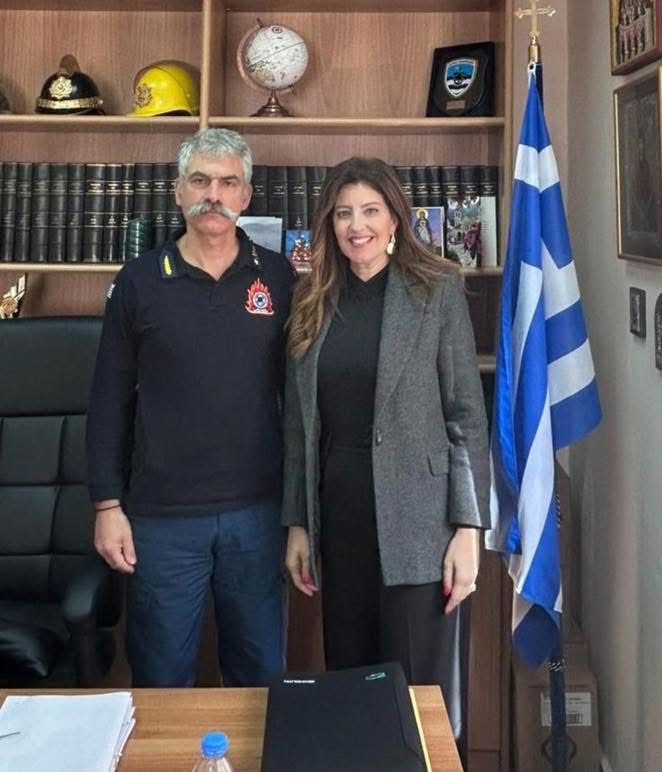 Εύβοια: Συγχαρητήρια Καραμπατσώλη στο νέο διοικητή της Πυροσβεστικής του Νομού