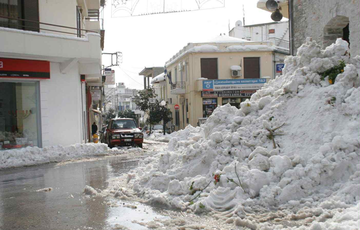 Ο χιονιάς που δεν θα ξεχάσει ποτέ η Εύβοια: Οι περιοχές που θάφτηκαν στο χιονι