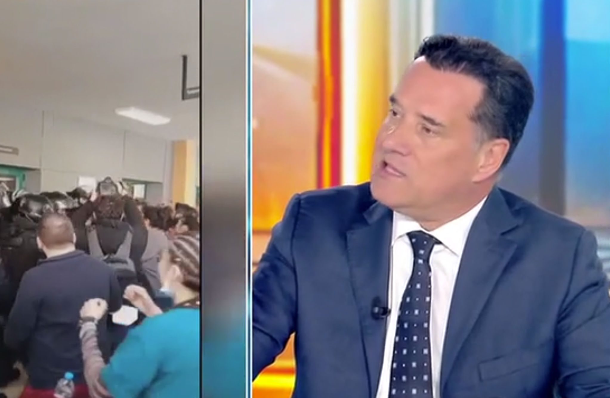 Άδωνις για τα επεισόδια στο νοσοκομείο: «Αν απουσίαζε η ΕΛ.ΑΣ. και με δέρνανε, θα λέγατε όλοι πού είναι η αστυνομία»