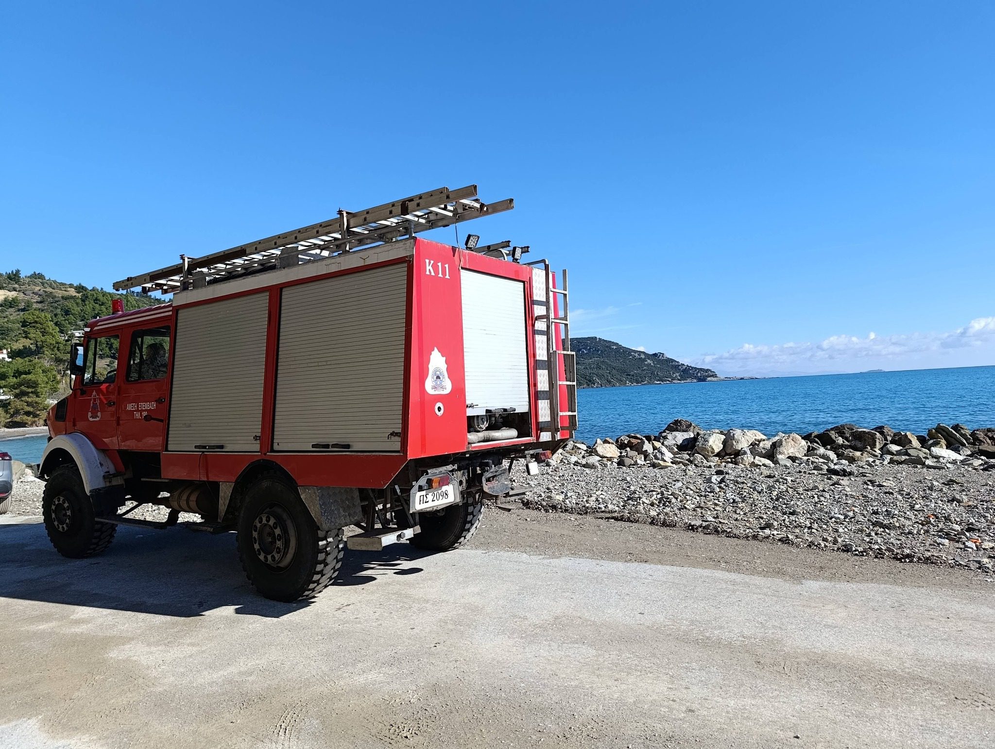 Καταστράφηκε από την κακοκαιρία γνωστή παραλία της Εύβοιας