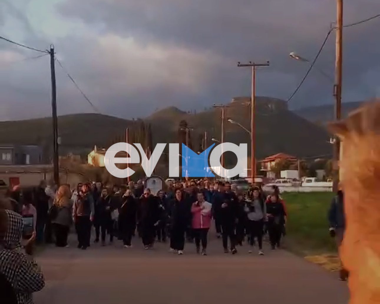 Εύβοια: Έφεραν με τα πόδια θαυματουργή εικόνα στα Ψαχνά – Συγκινητική υποδοχή (pics&vid)